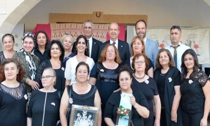 Cumhurbaşkanı Ersin Tatar, İskele’de Yaşam Boyu Eğitim Merkezi’nin düzenlediği El Sanatları Sergisi’nin açılışına katıldı